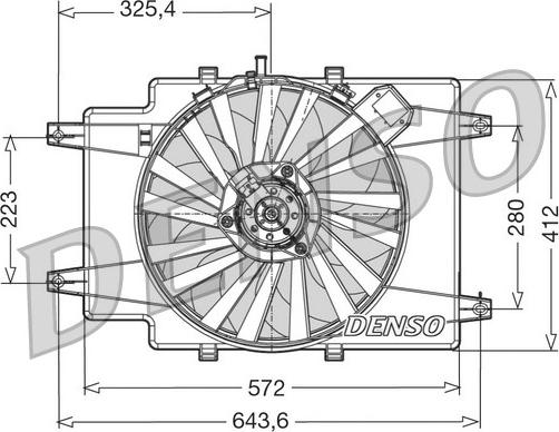 Denso DER01007 - Ventilators, Motora dzesēšanas sistēma ps1.lv