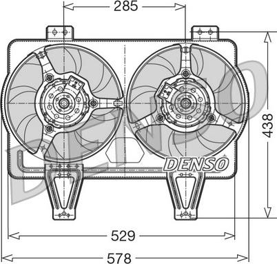 Denso DER01016 - Ventilators, Motora dzesēšanas sistēma ps1.lv