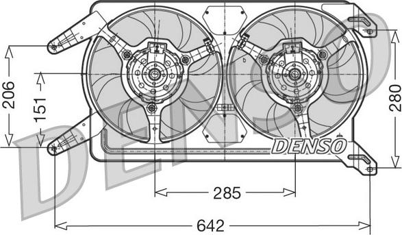 Denso DER01012 - Ventilators, Motora dzesēšanas sistēma ps1.lv