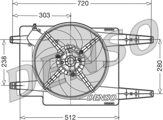 Denso DER01017 - Ventilators, Motora dzesēšanas sistēma ps1.lv