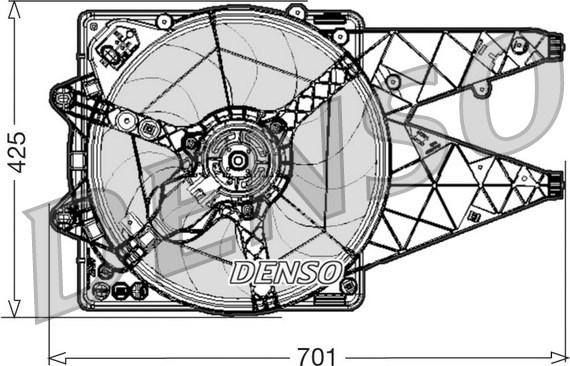 Denso DER01030 - Ventilators, Motora dzesēšanas sistēma ps1.lv