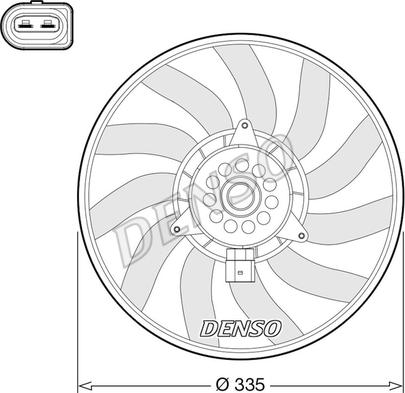 Denso DER02008 - Ventilators, Motora dzesēšanas sistēma ps1.lv