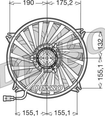 Denso DER07005 - Ventilators, Motora dzesēšanas sistēma ps1.lv