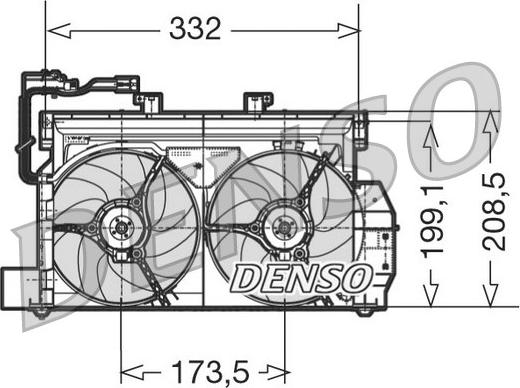 Denso DER07001 - Ventilators, Motora dzesēšanas sistēma ps1.lv