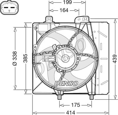Denso DER07011 - Ventilators, Motora dzesēšanas sistēma ps1.lv