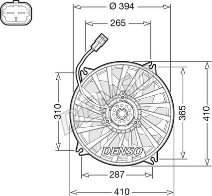 Denso DER07012 - Ventilators, Motora dzesēšanas sistēma ps1.lv