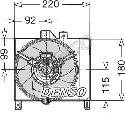 Denso DER16003 - Ventilators, Motora dzesēšanas sistēma ps1.lv