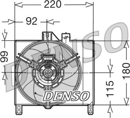 Denso DER16002 - Ventilators, Motora dzesēšanas sistēma ps1.lv