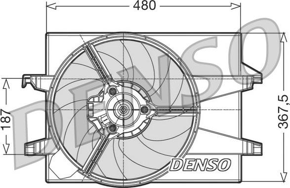 Denso DER10002 - Ventilators, Motora dzesēšanas sistēma ps1.lv