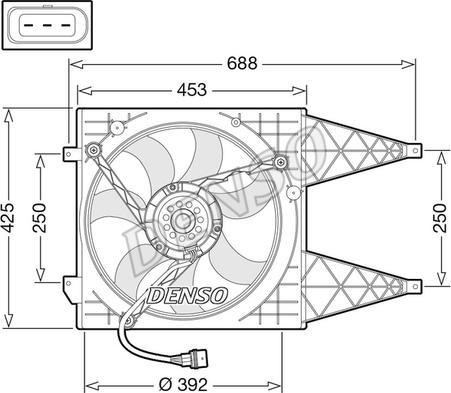 Denso DER32015 - Ventilators, Motora dzesēšanas sistēma ps1.lv