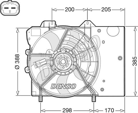 Denso DER21024 - Ventilators, Motora dzesēšanas sistēma ps1.lv