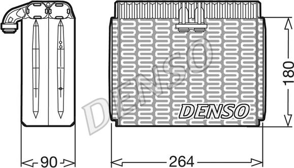 Denso DEV01002 - Iztvaikotājs, Gaisa kondicionēšanas sistēma ps1.lv