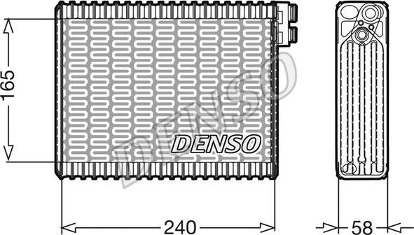 Denso DEV21004 - Iztvaikotājs, Gaisa kondicionēšanas sistēma ps1.lv