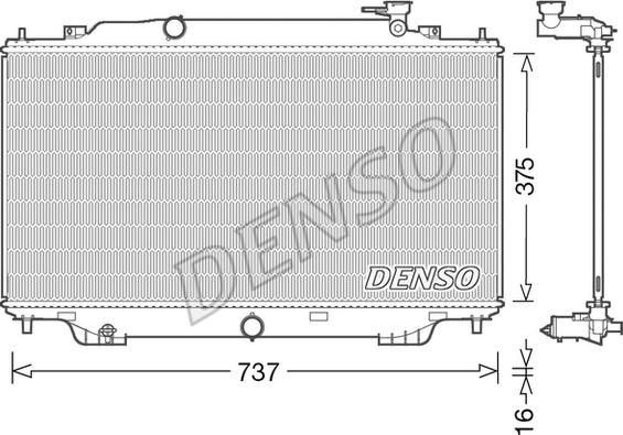 Denso DRM44042 - Radiators, Motora dzesēšanas sistēma ps1.lv