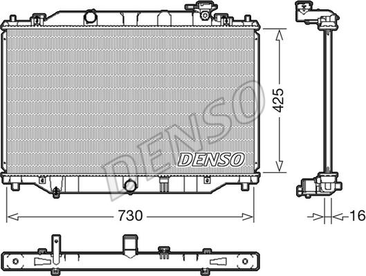 Denso DRM44039 - Radiators, Motora dzesēšanas sistēma ps1.lv