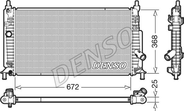Denso DRM44034 - Radiators, Motora dzesēšanas sistēma ps1.lv