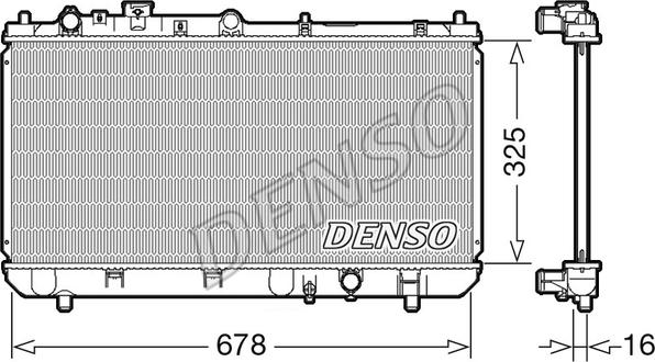 Denso DRM44032 - Radiators, Motora dzesēšanas sistēma ps1.lv