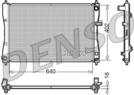 Denso DRM45009 - Radiators, Motora dzesēšanas sistēma ps1.lv