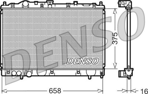 Denso DRM45004 - Radiators, Motora dzesēšanas sistēma ps1.lv