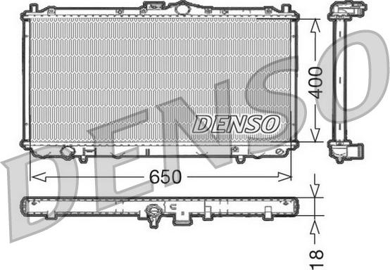 Denso DRM45010 - Radiators, Motora dzesēšanas sistēma ps1.lv