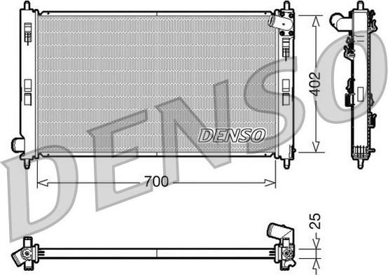 Denso DRM45032 - Radiators, Motora dzesēšanas sistēma ps1.lv