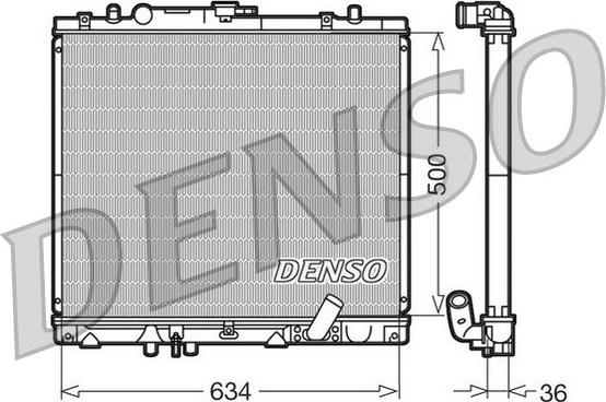 Denso DRM45020 - Radiators, Motora dzesēšanas sistēma ps1.lv