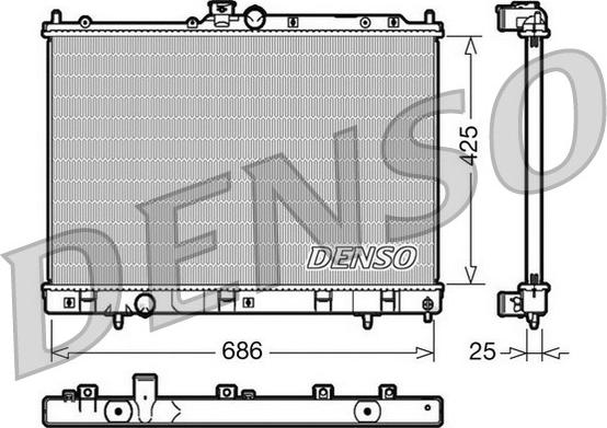 Denso DRM45028 - Radiators, Motora dzesēšanas sistēma ps1.lv