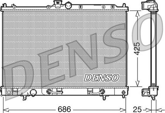 Denso DRM45027 - Radiators, Motora dzesēšanas sistēma ps1.lv