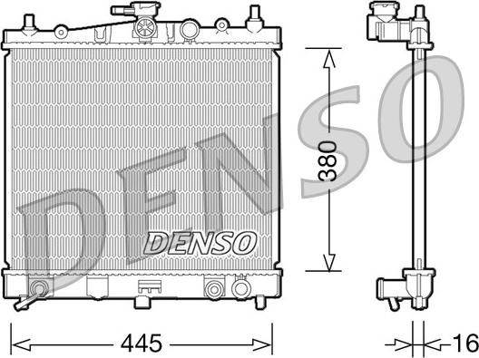 Denso DRM46036 - Radiators, Motora dzesēšanas sistēma ps1.lv