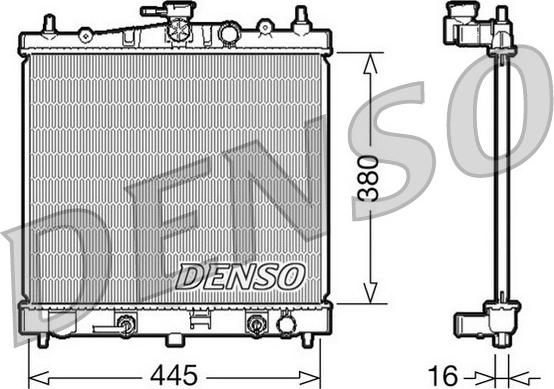 Denso DRM46021 - Radiators, Motora dzesēšanas sistēma ps1.lv