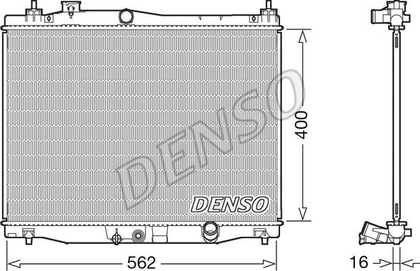 Denso DRM40047 - Radiators, Motora dzesēšanas sistēma ps1.lv