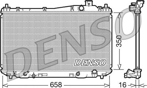 Denso DRM40008 - Radiators, Motora dzesēšanas sistēma ps1.lv