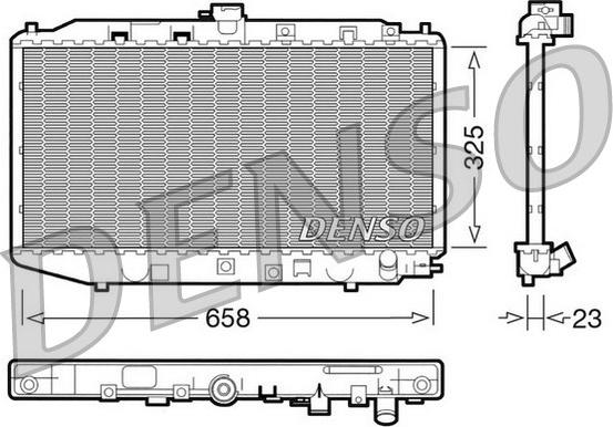 Denso DRM40002 - Radiators, Motora dzesēšanas sistēma ps1.lv