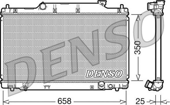 Denso DRM40007 - Radiators, Motora dzesēšanas sistēma ps1.lv