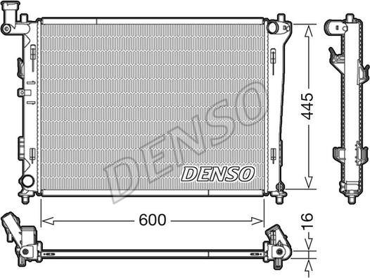 Denso DRM41004 - Radiators, Motora dzesēšanas sistēma ps1.lv