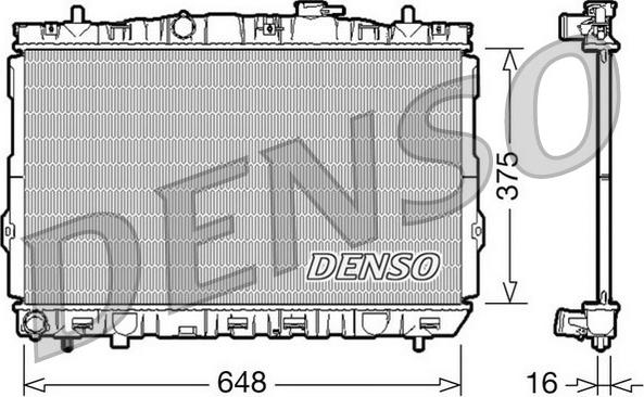 Denso DRM41001 - Radiators, Motora dzesēšanas sistēma ps1.lv