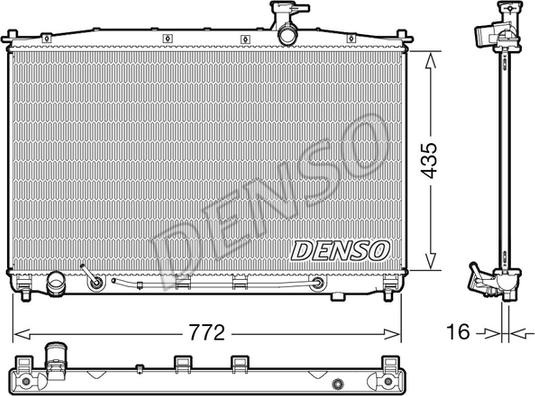 Denso DRM41024 - Radiators, Motora dzesēšanas sistēma ps1.lv