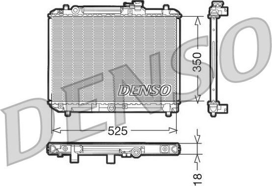 Denso DRM47001 - Radiators, Motora dzesēšanas sistēma ps1.lv