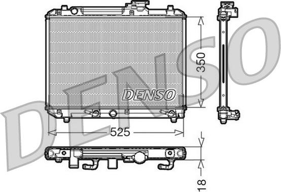 Denso DRM47002 - Radiators, Motora dzesēšanas sistēma ps1.lv