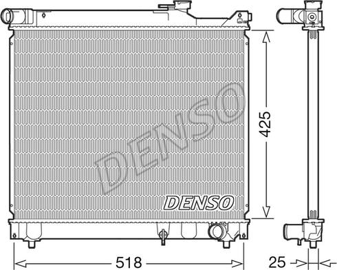 Denso DRM47037 - Radiators, Motora dzesēšanas sistēma ps1.lv