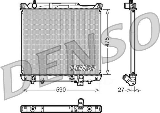 Denso DRM47020 - Radiators, Motora dzesēšanas sistēma ps1.lv