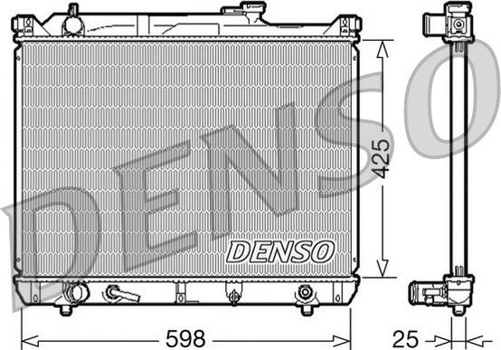 Denso DRM47021 - Radiators, Motora dzesēšanas sistēma ps1.lv