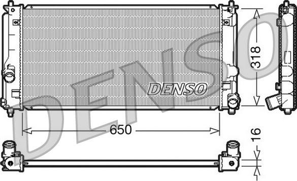 Denso DRM50044 - Radiators, Motora dzesēšanas sistēma ps1.lv