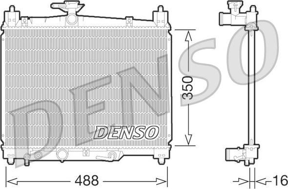 Denso DRM50066 - Radiators, Motora dzesēšanas sistēma ps1.lv