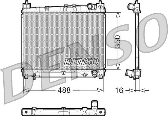 Denso DRM50006 - Radiators, Motora dzesēšanas sistēma ps1.lv