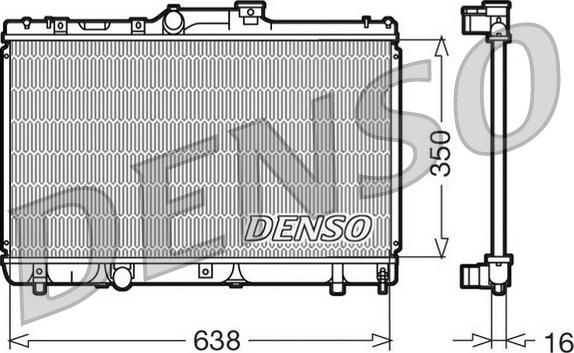 Denso DRM50013 - Radiators, Motora dzesēšanas sistēma ps1.lv