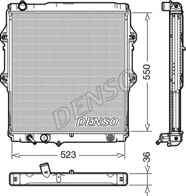 Denso DRM50084 - Radiators, Motora dzesēšanas sistēma ps1.lv