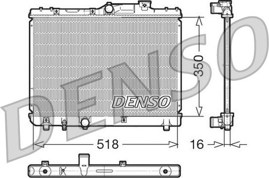 Denso DRM50029 - Radiators, Motora dzesēšanas sistēma ps1.lv