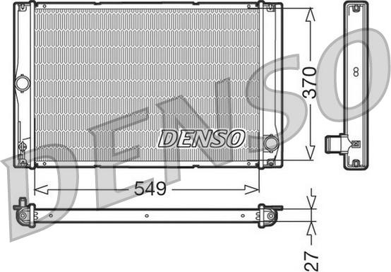 Denso DRM50023 - Radiators, Motora dzesēšanas sistēma ps1.lv