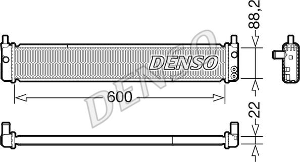 Denso DRM50135 - Radiators, Motora dzesēšanas sistēma ps1.lv